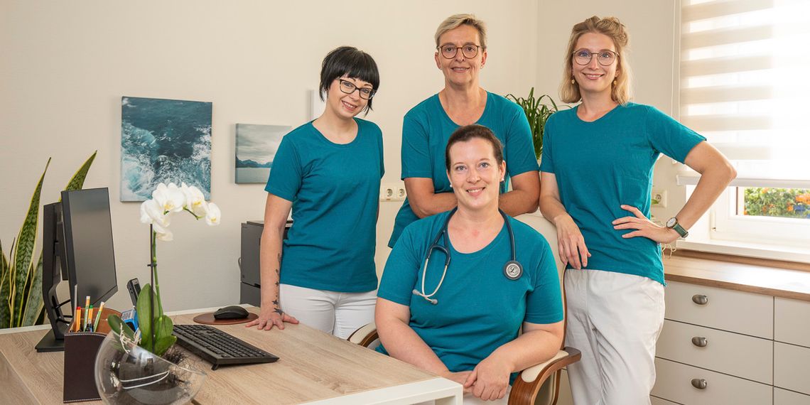 Team der Praxis der Fachärztin für Allgemeinmedizin Mandy Stolze-Badelt in Dahlen